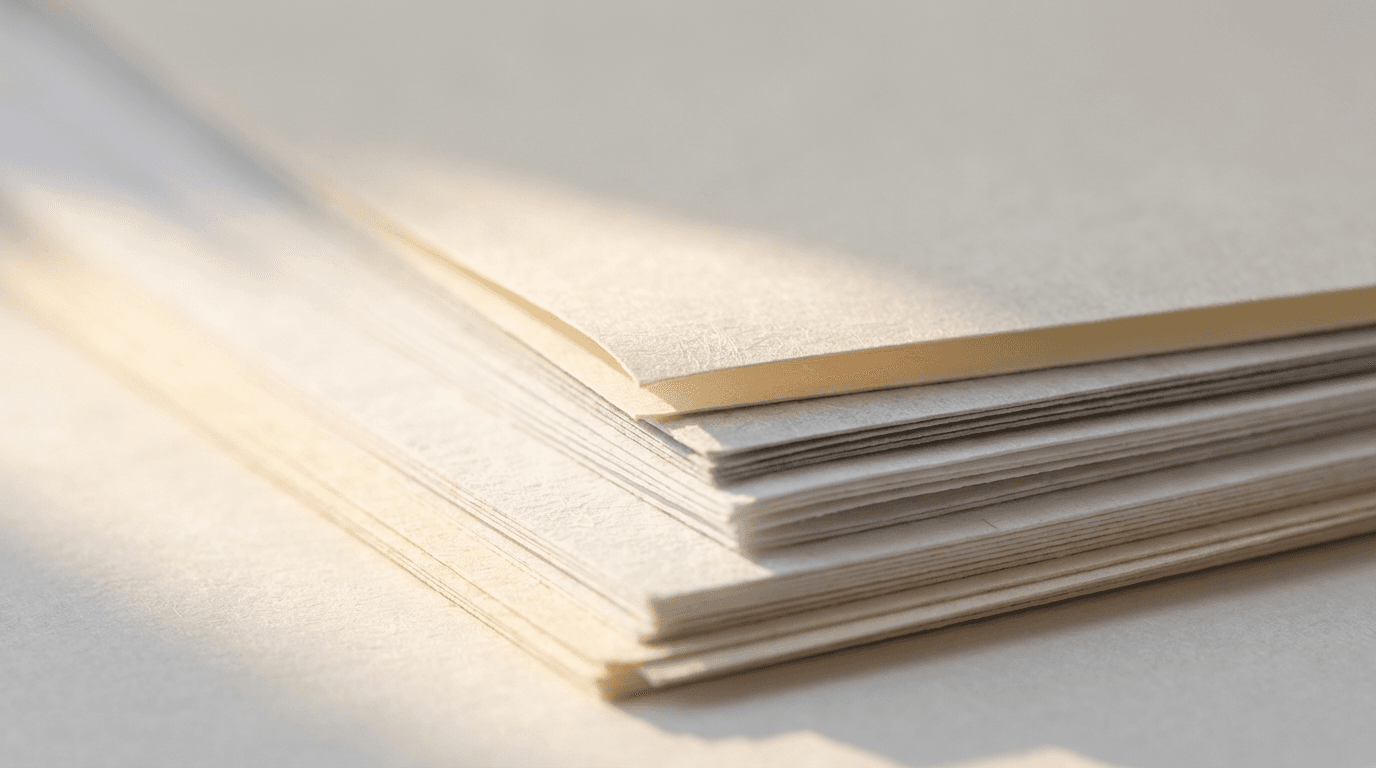 Shredded documents flowing from industrial shredder