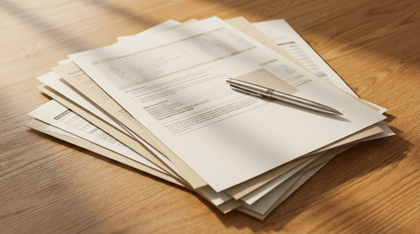 Transparent cost report and itemized records management invoice